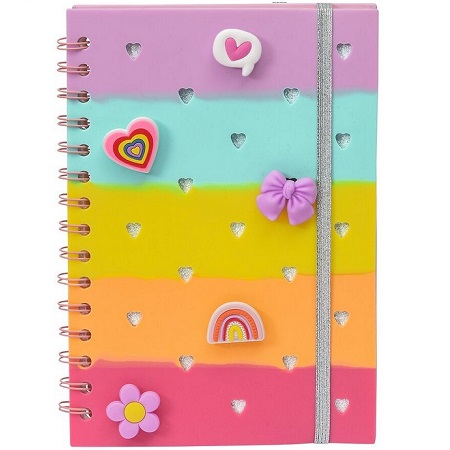 MOSES ΣΗΜΕΙΩΜΑΤΑΡΙΟ HOLOGRAPHIC ΜΕ CHARMS