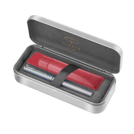 PARKER VECTOR XL ΑΣΗΜΙ - ΜΠΛΕ FP ΜΕ ΘΗΚΗ 1161.1031.24